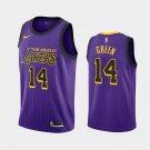 Men's Los Angeles Lakers #14 Danny Green City Edition Jersey Purple