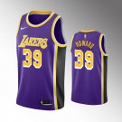 Men's Los Angeles Lakers #39 Dwight Howard Statement Jersey Purple