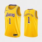 Men's Los Angeles Lakers #1 Kentavious Caldwell-Pope Icon Jersey Gold yellow
