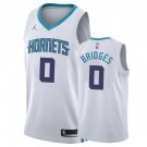 Men's Charlotte Hornets #0 Miles Bridges Association White Jersey