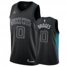 Men's Charlotte Hornets #0 Miles Bridges City Edition Black Jersey