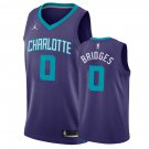 Men's Charlotte Hornets #0 Miles Bridges Statement Purpe Jersey