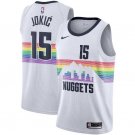Men and Youth  Nuggets #15 Nikola Jokic city edition jersey  white