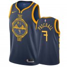 Men's Golden State Warriors #7 Eric Paschall City Edition Jersey blue