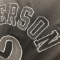 Mens 76ers #3 Allen Iverson golden Black Jersey
