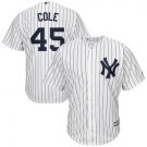 Men's  Gerrit Cole NY Yankees cool Base  Jersey WHITE pinstripe
