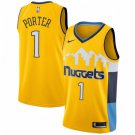 Men's  Michael Porter Jr. Denver Nuggets #1 Jersey yellow