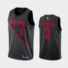 Men & Youth Portland Trail Blazers #3 C.J. McCollum Black City Edition Jersey