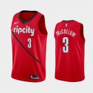 Men's & Youth Portland Trail Blazers #3 C.J. McCollum Earned Jersey Red