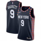 Men's /  Youth New York Knicks RJ Barrett Navy City Edition Jersey Stitched