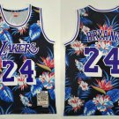 Men's La Lakers Kobe Bryant  24 Flowers Throwback Basketball Jersey Embroidered
