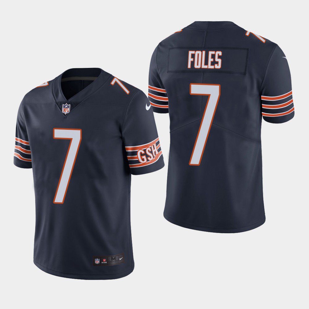 Men's / Youth Nick Foles chicago bears color rush limited Jersey navy blue