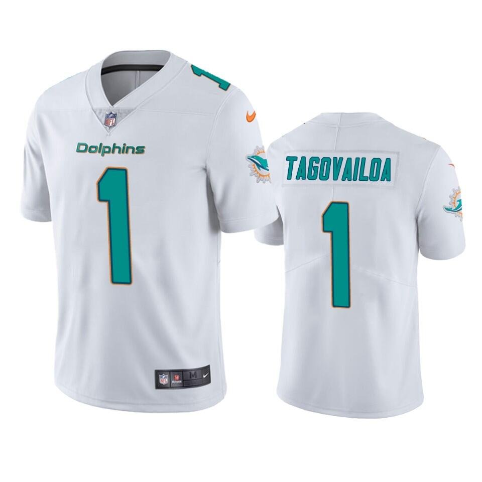Men's Tua Tagovailoa Miami Dolphins color rush jersey white