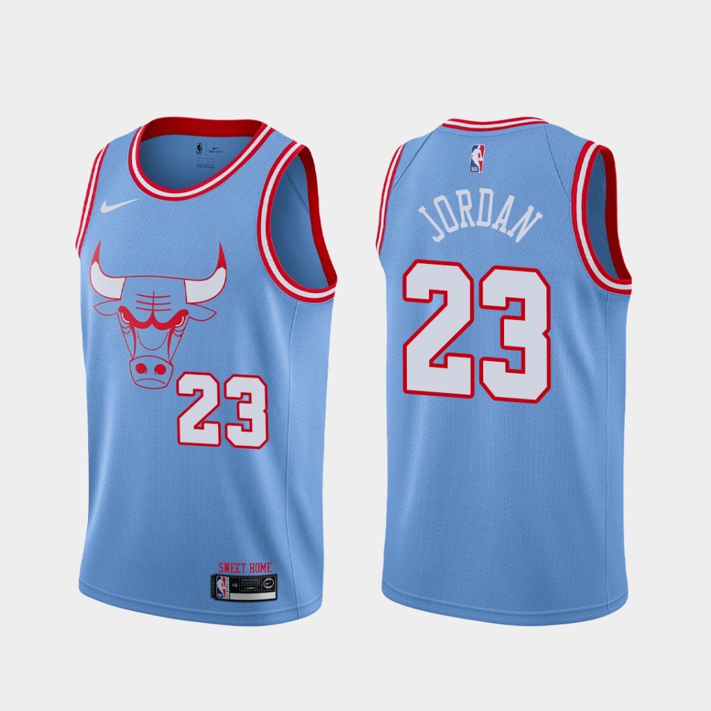 Men /  Youth  Michael Jordan  Bulls blue city edition Jersey