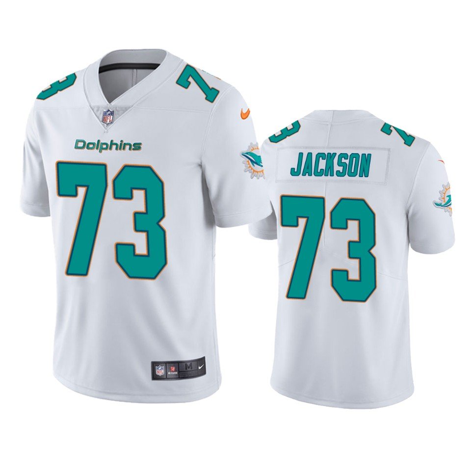 Men's / youth Austin Jackson Miami Dolphins color rush jersey white