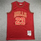 Men  Michael Jordan Bulls  hardwood classics jersey red