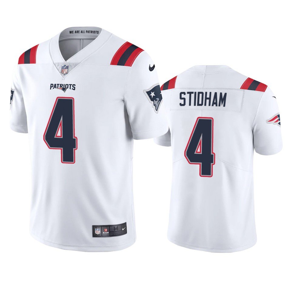 Men's / Youth jarrett stidham New England Patriots color rush jersey white