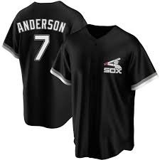 Men's / Youth CWS #7 Tim Anderson spring trainning  Jersey Black