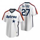 Men's / Youth   Astros 27  jose altuve  cooperstown collection cream  Jersey pullover