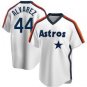 Men's / Youth HOU yordan alvarez cooperstown jersey white pullover