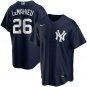 Men's d.j. lemahieu NY Yankees Navy Blue Cool Base Alternate Jersey