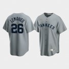 Youth d.j. lemahieu  NYY Gray Cool Base Road Jersey
