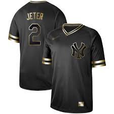 men's NYY  Derek Jeter Golden Edition  jersey black