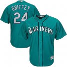 Men's SEA 24 Ken Griffey jr Green  Player Jersey