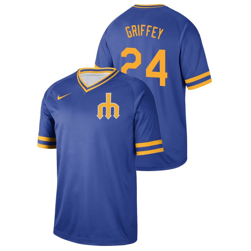 Men's Ken Griffey Jr. seattle Mariners cooperstown Baseball Jersey vneck