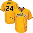 Men's / Youth PIT Barry Bonds  stitched Jersey Yellow Pullover