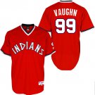 Men's  / Youth Cleveland Indians Ricky Vaughn retro Player jersey red