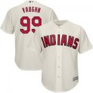 Men's  / Youth Cleveland Indians Ricky Vaughn retro Player jersey cream