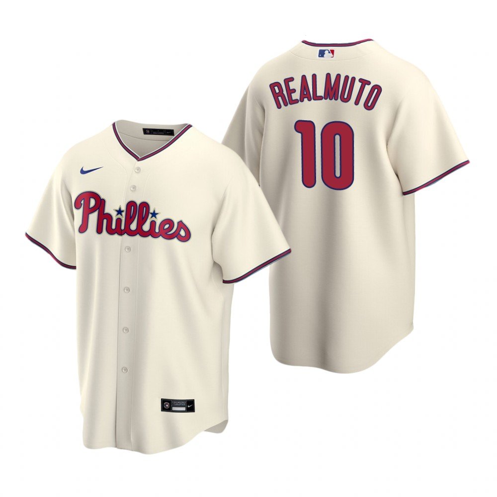 Mens / women / Youth  PHI J.T. Realmuto   jersey cream