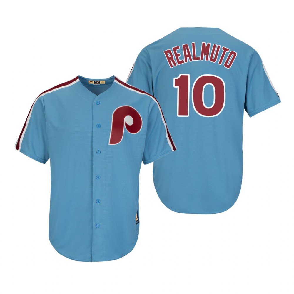 Mens / women / Youth  PHI J.t. Realmuto cooperstown  jersey blue