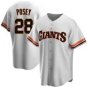 Men's SFG Buster Posey  road Cool Base Jersey gray