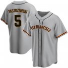 Men / women / Youth  SF Giants mike yastrzemski  road  jersey gray