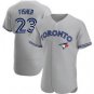 Men's TOR # derek fisher gray flexbase Jersey