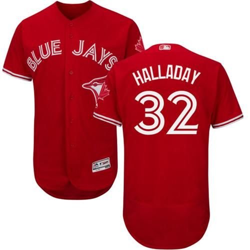 Men's TOR Roy Halladay  red  Player Jersey