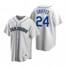 Men's SEA  ken griffey jr Cooperstown Jersey white