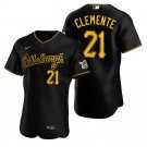 Men's PIT 21 Roberto Clemente Black Flexbase Player Jersey