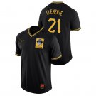 Men's PIT roberto clemente cooperstown collection Jersey black pullover