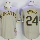 Mens / Youth  PIT Barry Bonds cooperstown Jersey grey pullover
