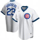 Mens / Youth CHC #23 Ryne Sandberg cooperstown  Jersey white pinstripe