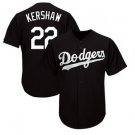 Men's Dodgers 22 Clayton Kershaw  Player  jersey black