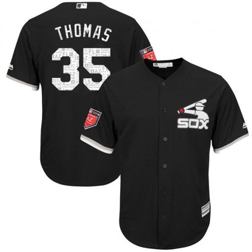 Mens CWS Frank Thomas Spring training Jersey black