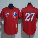Men's LAA #27 Mike Trout Montreal Expos jersey red pullover