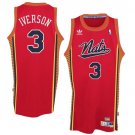 Men's Allen iverson  Philadelphia 76ers throwback NATS jersey Red
