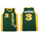 Mens Allen Iverson Bethel High school  jersey green