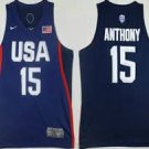 Mens Carmelo Anthony team USA  15 jersey  blue