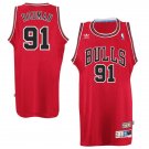 Mens / Youth Dennis Rodman Chicago Bulls throwback jersey red